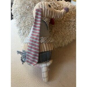 The Original Les DEGLINGOS Nonos The Dog Plush Patchwork 11" Doll Stuffed Toy